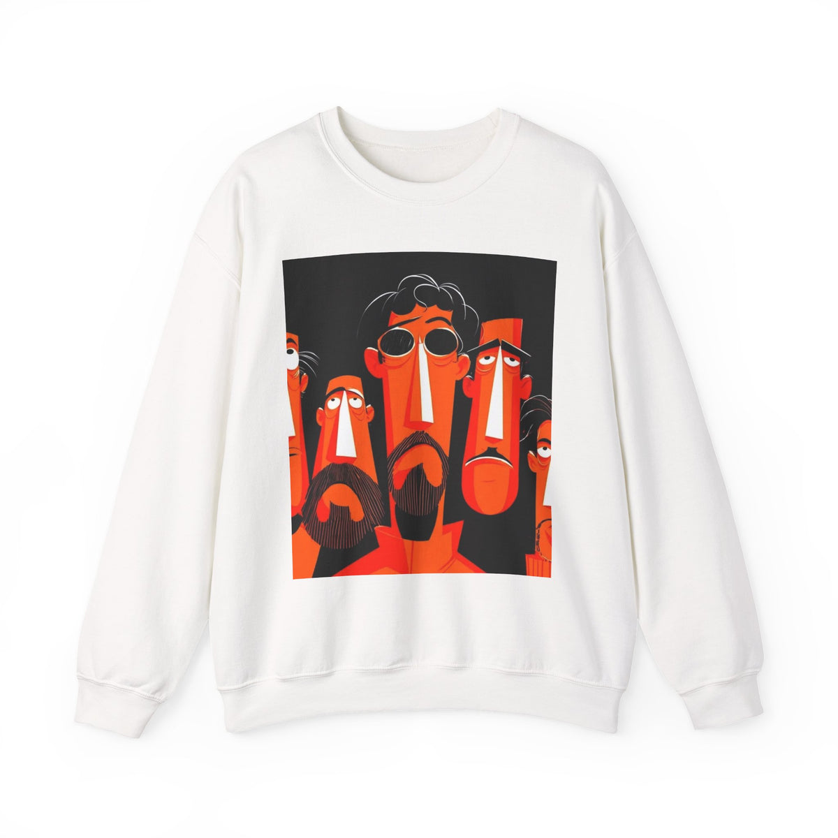 Abstract Faces Crewneck